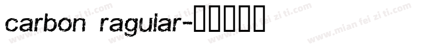 carbon ragular字体转换